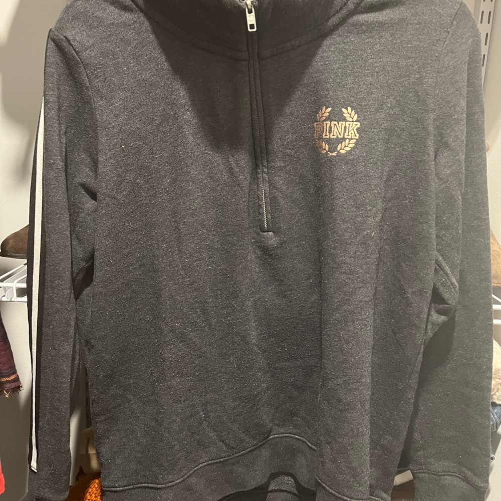 Pink VS half zip pullover